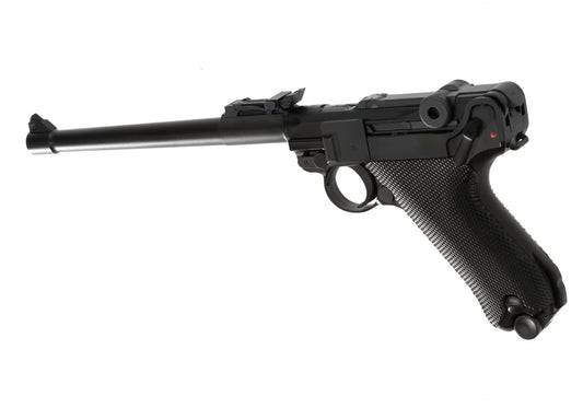 WE P08 8 Inch Full Metal GBB SCHWARZ