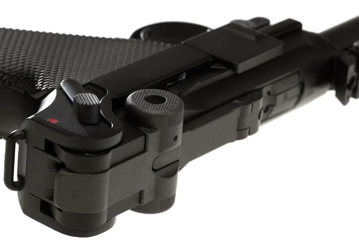WE P08 8 Inch Full Metal GBB SCHWARZ