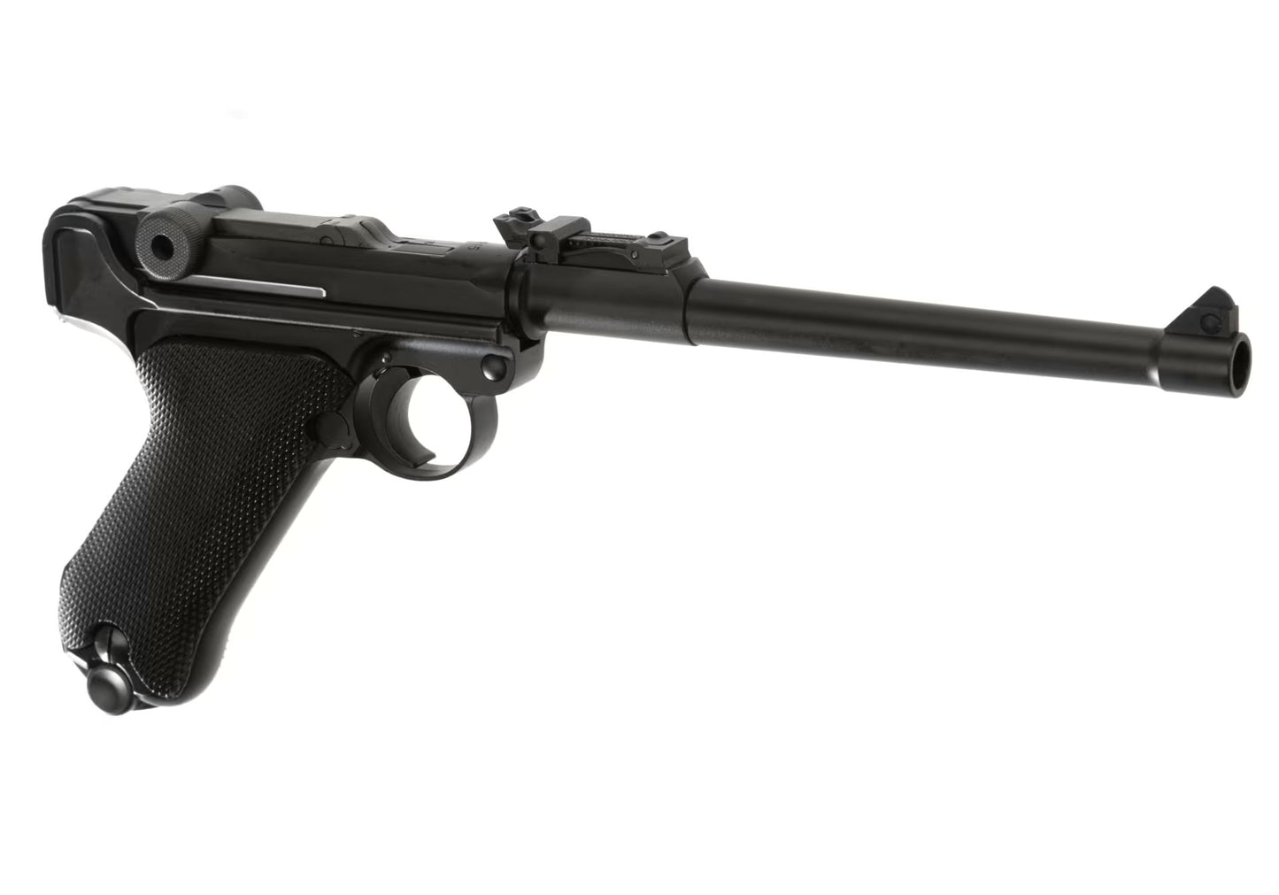 WE P08 8 Inch Full Metal GBB SCHWARZ