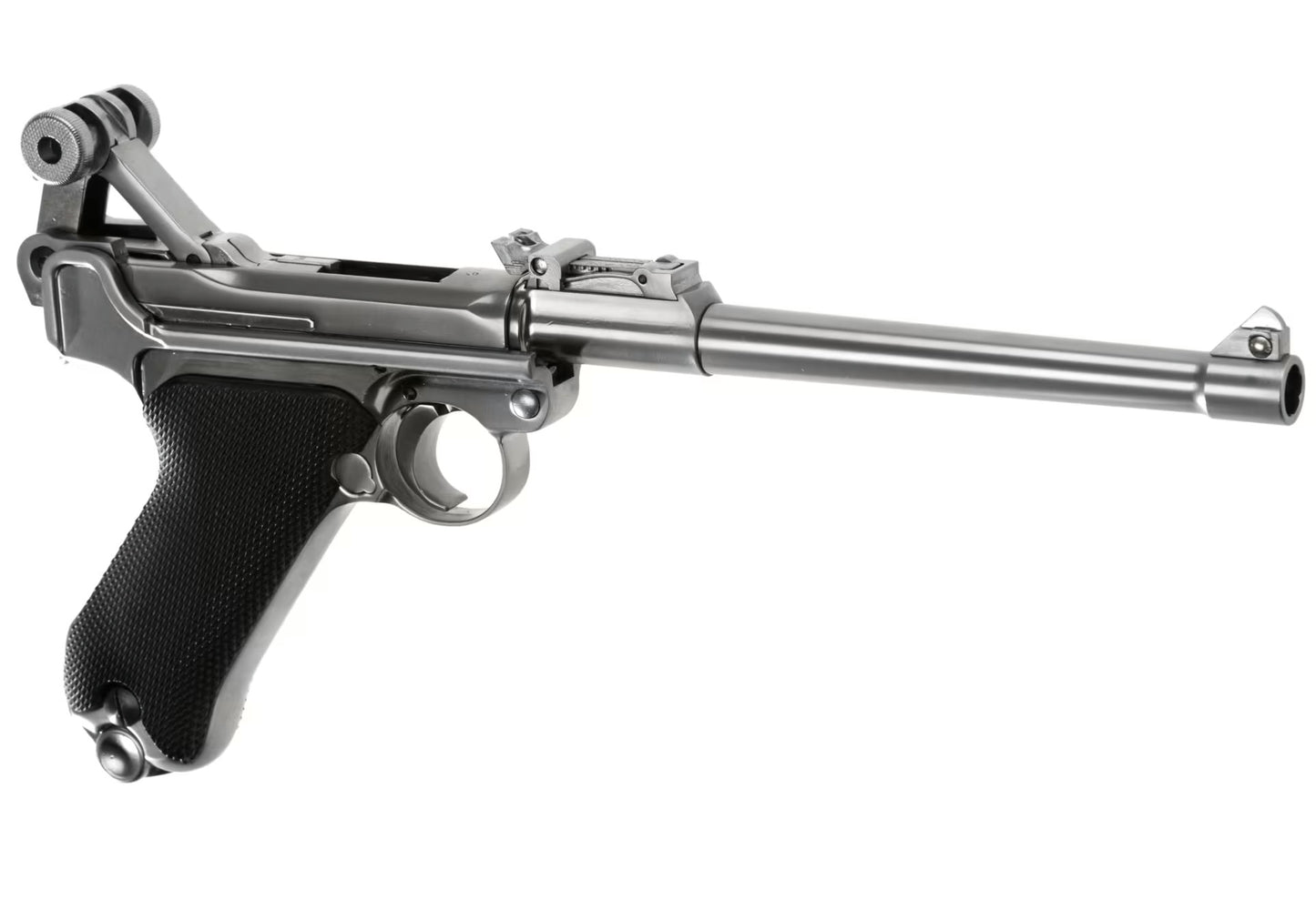 WE P08 8 Inch Full Metal GBB SILVER