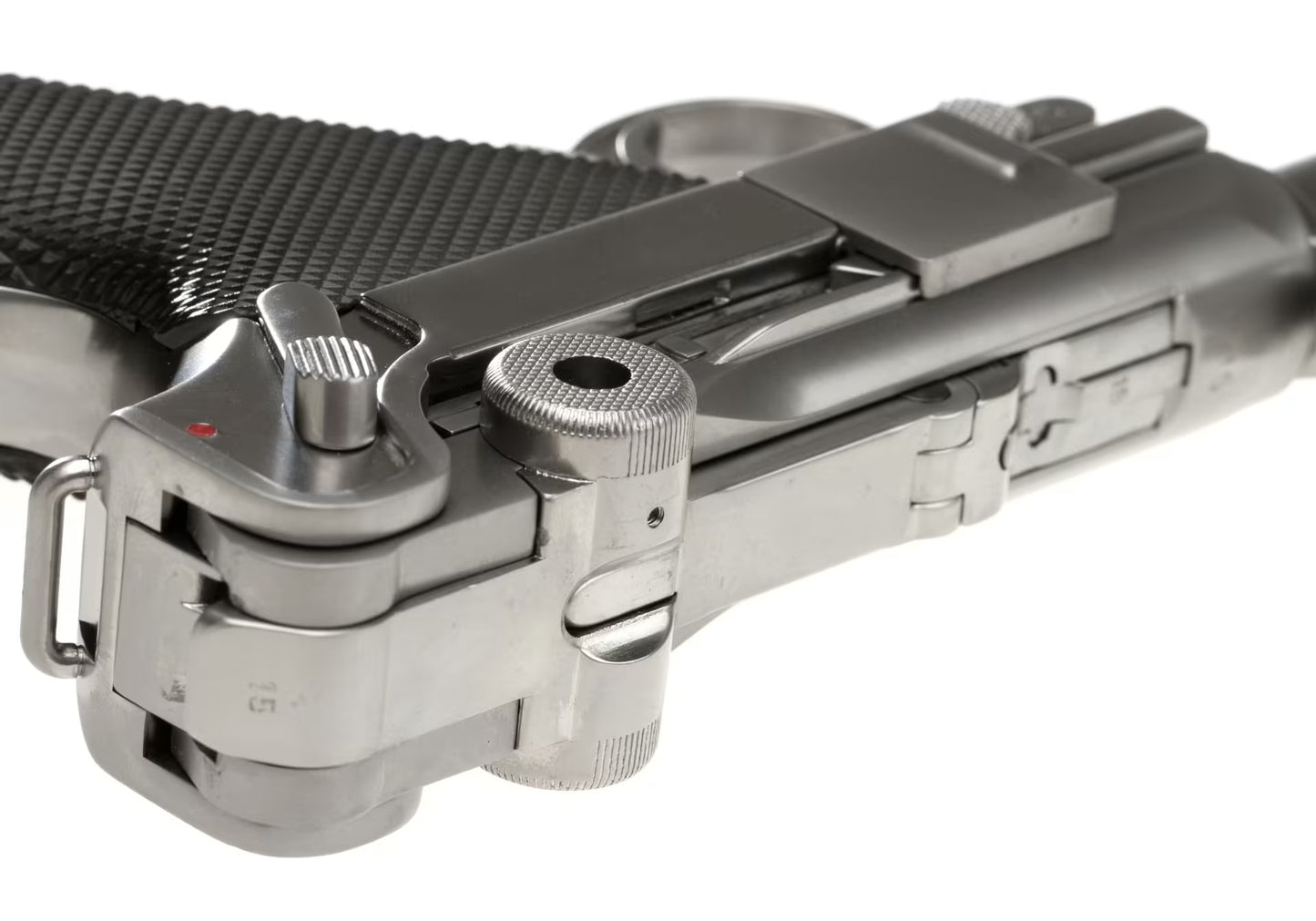 WE P08 8 Inch Full Metal GBB SILVER