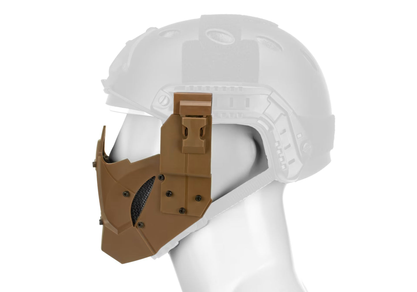 Warrior Steel Half Face Mask TAN