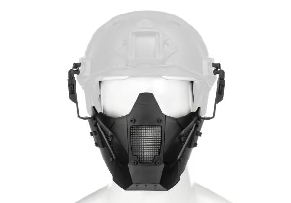 Warrior Steel Half Face Mask black
