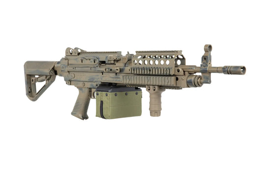 airsoft A&K MK 46 MOD 0 Battleworn Flat Dark Earth machine gun 0,5 Joule
