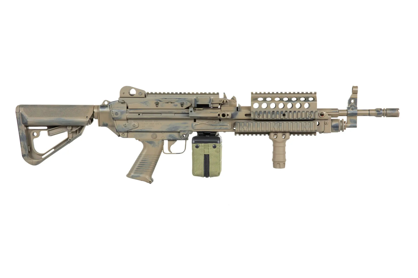 airsoft A&K MK 46 MOD 0 Battleworn Flat Dark Earth machine gun 0,5 Joule