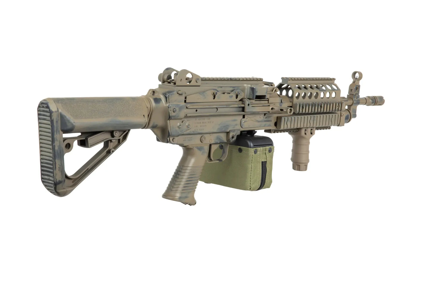 airsoft A&K MK 46 MOD 0 Battleworn Flat Dark Earth machine gun 0,5 Joule