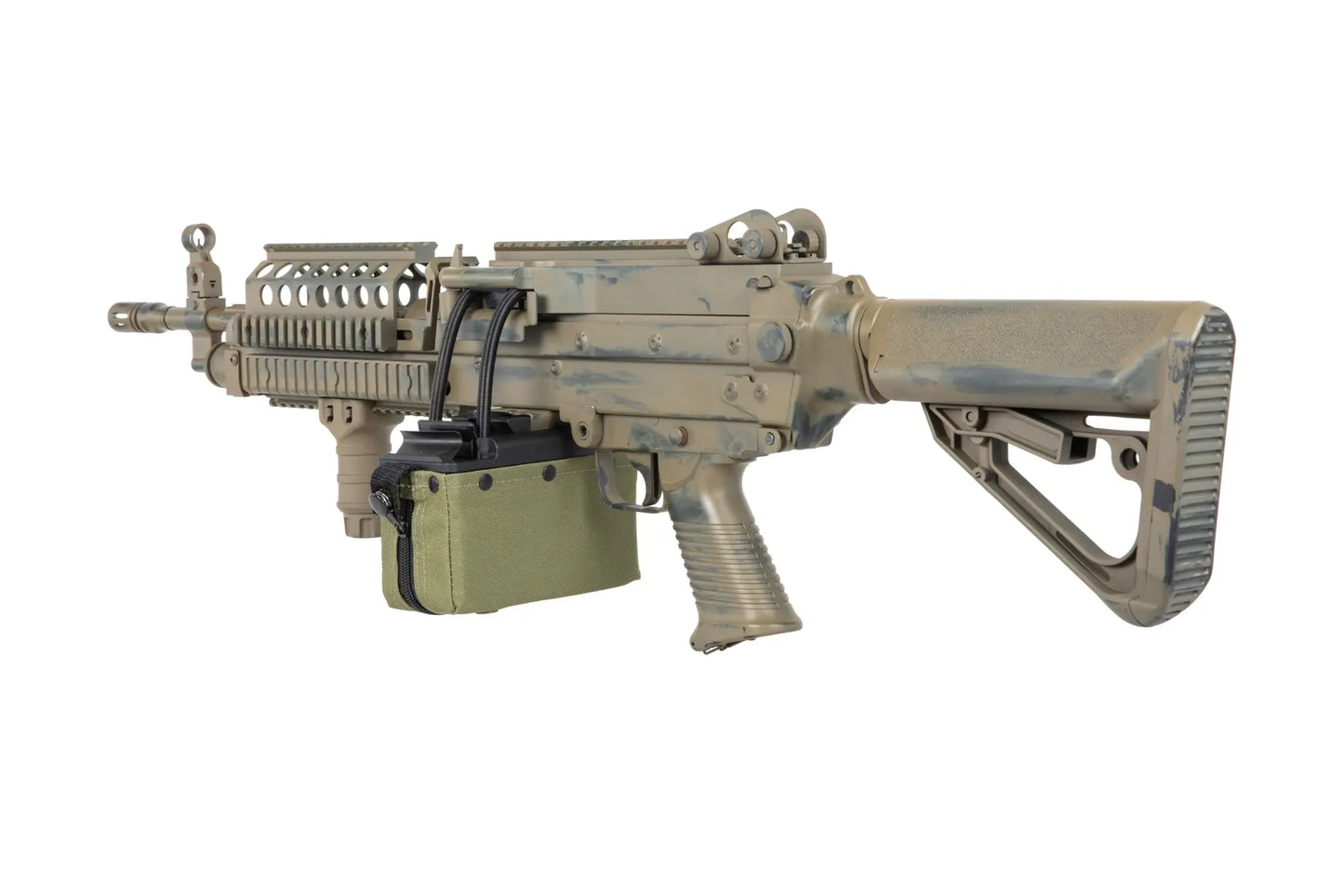 airsoft A&K MK 46 MOD 0 Battleworn Flat Dark Earth machine gun 0,5 Joule