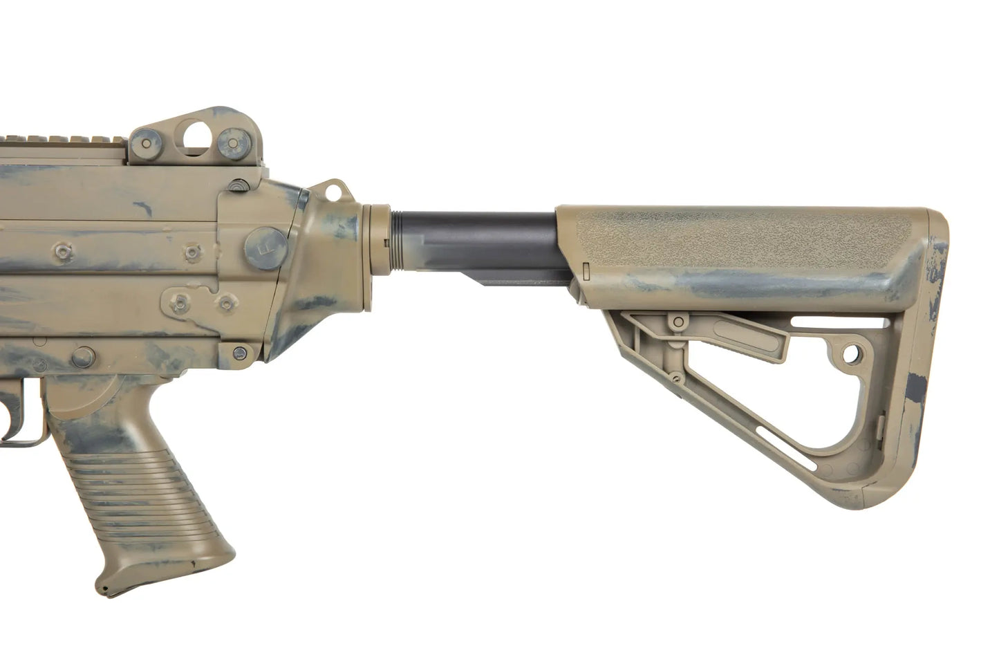 airsoft A&K MK 46 MOD 0 Battleworn Flat Dark Earth machine gun 0,5 Joule
