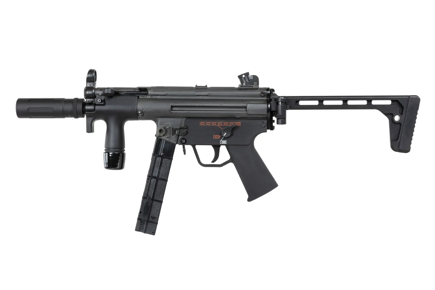 airsoft BOLT Airsoft SWAT K (B.R.S.S) submachine gun with dummy sound suppressor 0,5 Joule