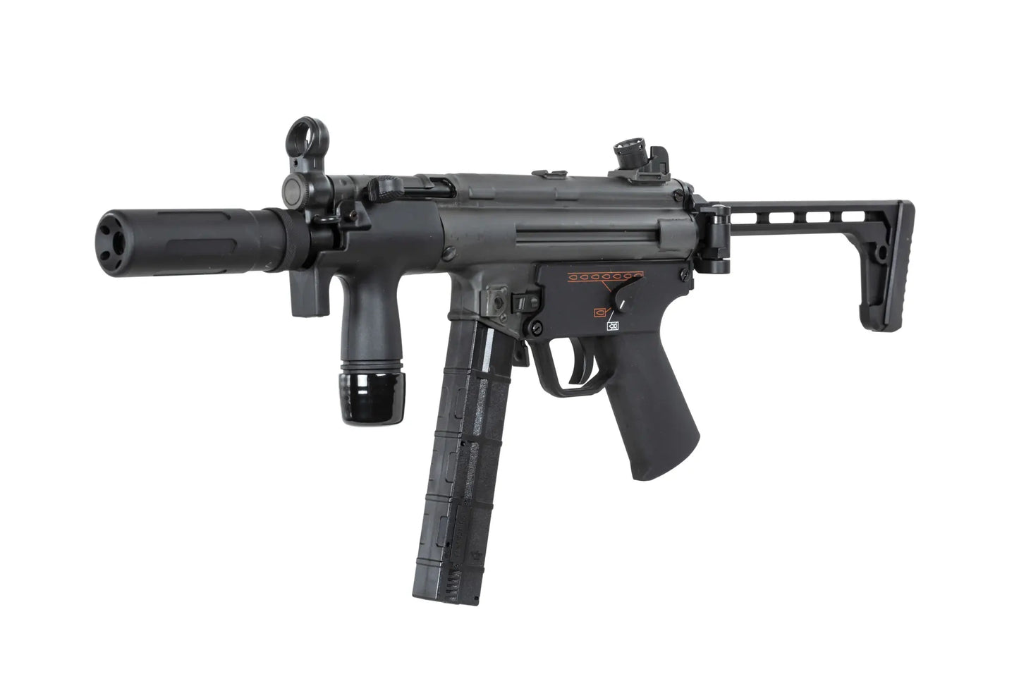 airsoft BOLT Airsoft SWAT K (B.R.S.S) submachine gun with dummy sound suppressor 0,5 Joule