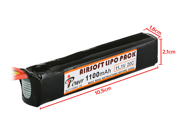 IPOWER 11.1v 1100mah 20C lipo battery (dean)