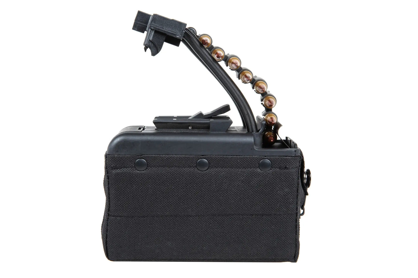 A&K electric box magazine for 2,000 rounds for M249 type replicas with imitation ammunition Black
