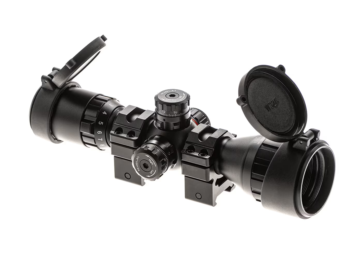 Leapers 3-9x32 1" BugBuster Scope AO RGB Mil-dot With QD Rings