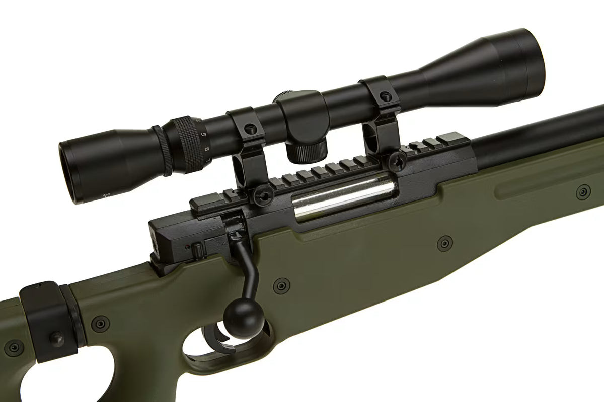 Well AW .338 (MB08) Upgraded Springer Scharfschützengewehr Set – OD (Olive Drab)
