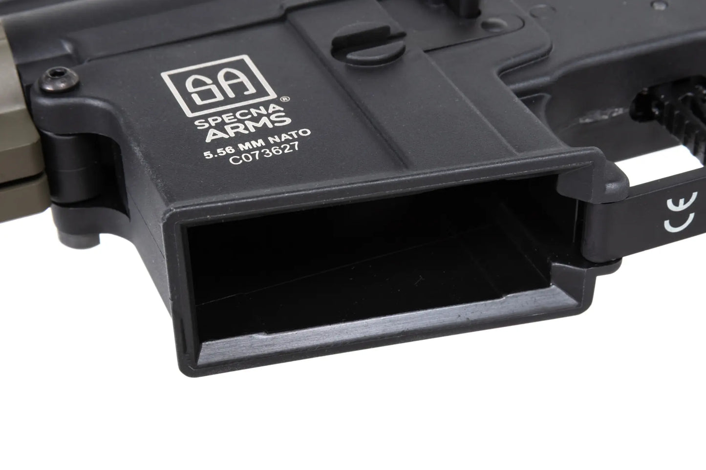 Specna Arms SA-C20-L CORE™ Gen. 2 HAL™ ETU ASG Karabiner mit Light Ops Schaft – Olive / OD Green (unter 0,5 Joule)