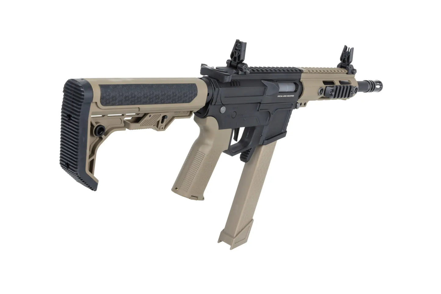 Specna Arms M4/AR15 SA-FX01 FLEX™ Gen.2 HAL ETU™ AEG-Sturmgewehr 9" – Halbbraun / Half-Tan (unter 0,5 Joule)