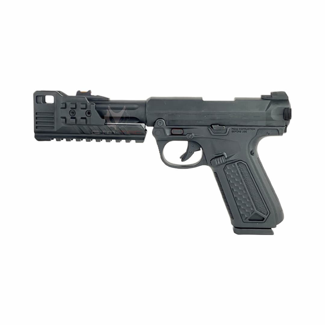 CTM Tactical Extended rail blast shield for AAP-01 - Black