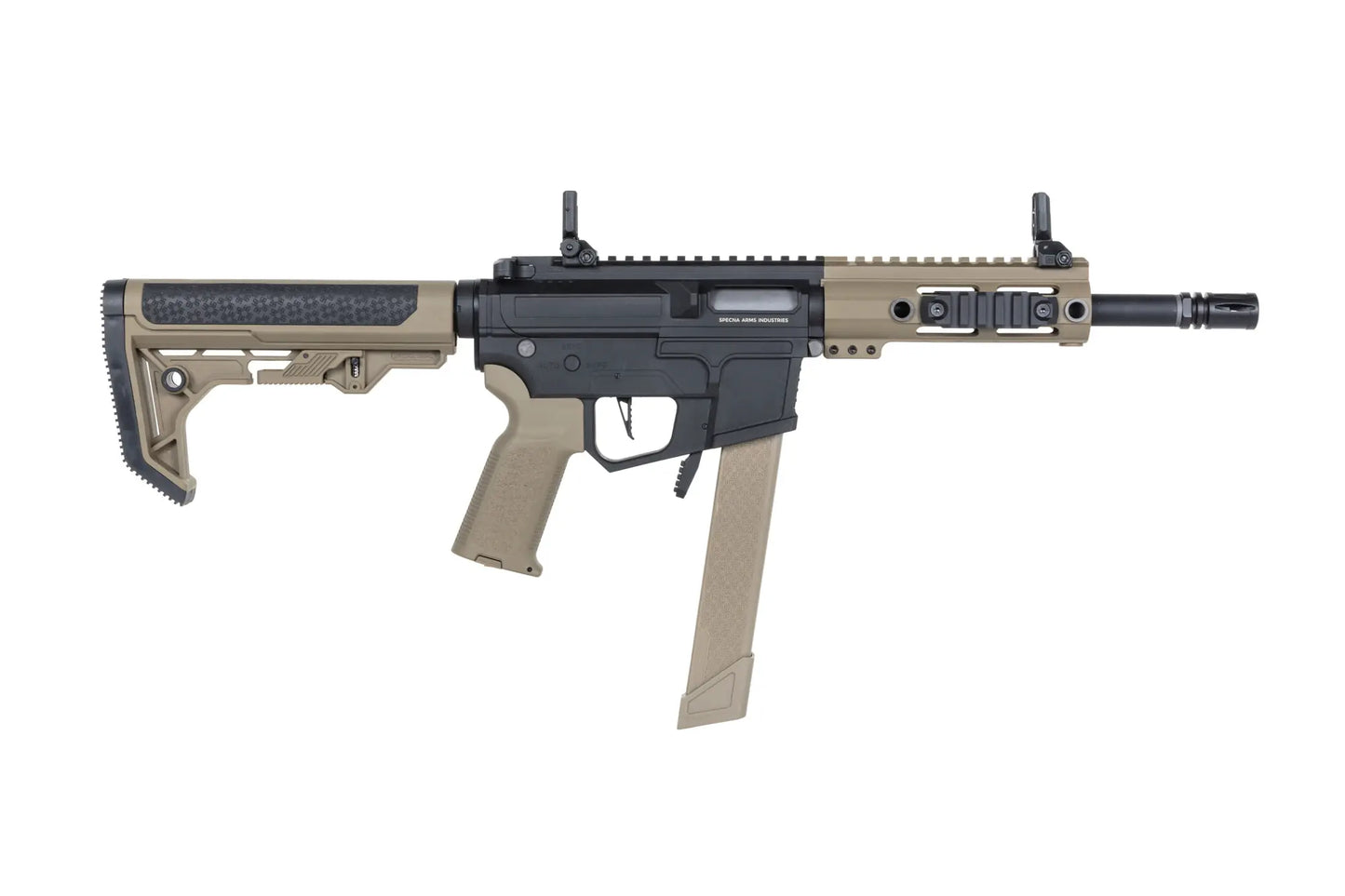 Specna Arms M4/AR15 SA-FX01 FLEX™ Gen.2 HAL ETU™ AEG-Sturmgewehr 9" – Halbbraun / Half-Tan (unter 0,5 Joule)