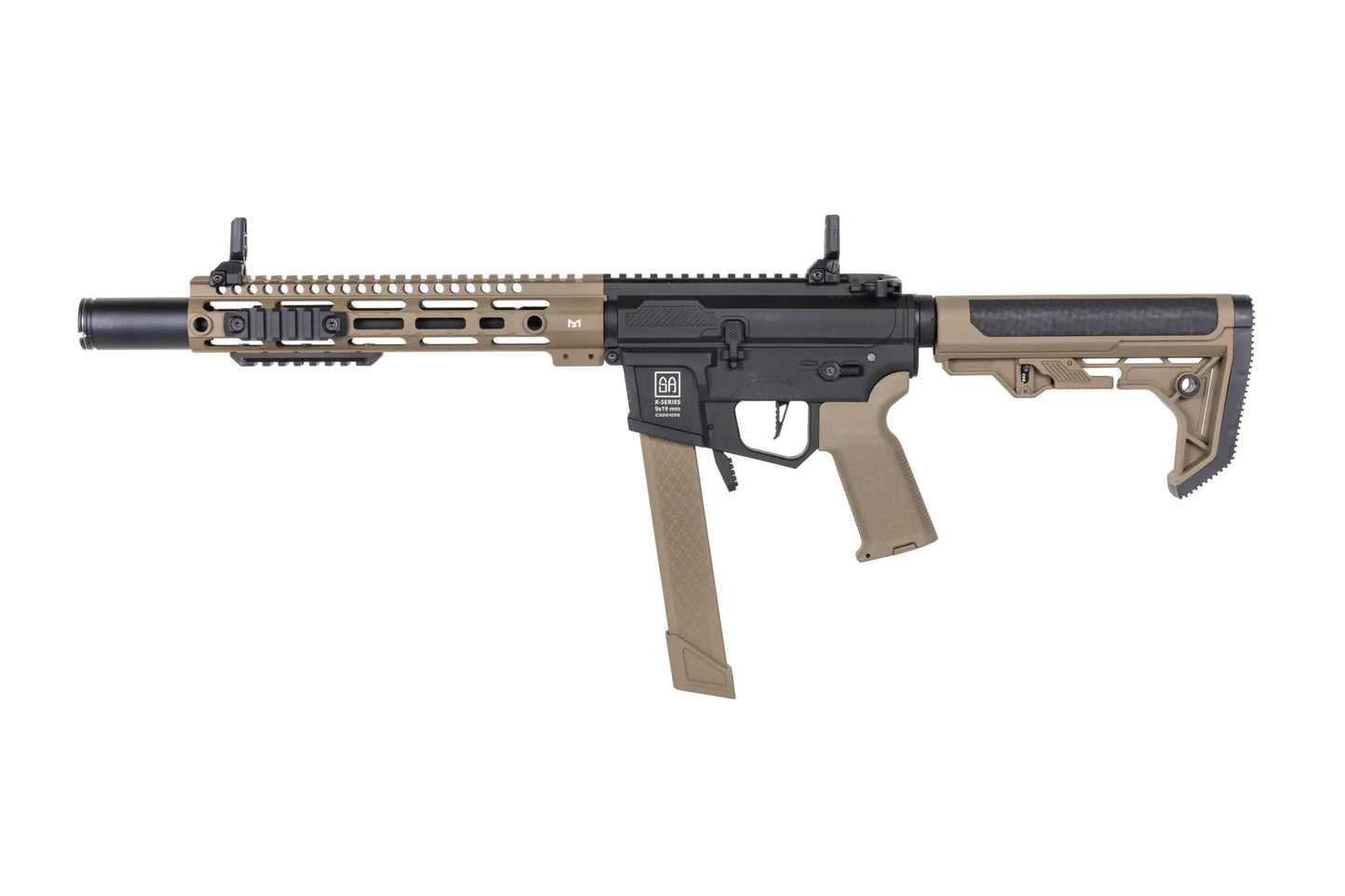 Specna Arms SA-CX02 CORE™ Gen. 2 HAL™ ETU ASG Karabiner – Halbbraun / Half-Tan (unter 0,5 Joule)