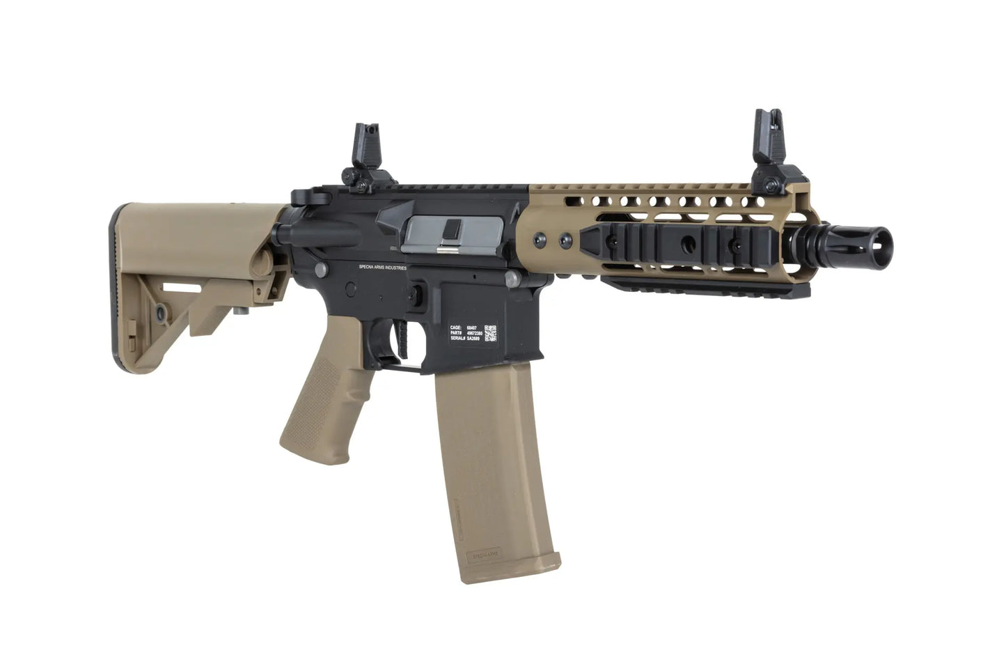 Specna Arms SA-C12 CORE™ Gen. 2 HAL™ ETU ASG Karabiner – Halbbraun / Half-Tan (unter 0,5 Joule)