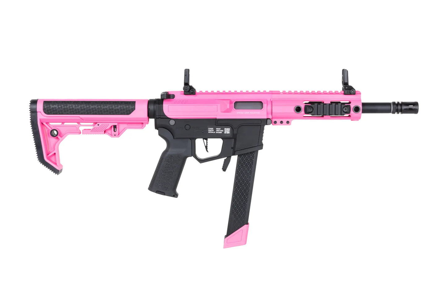 Specna Arms SA-FX01 FLEX™ Gen.2 BLDC™ HAL ETU™ ASG Karabiner 9" – Rosa (unter 0,5 Joule)