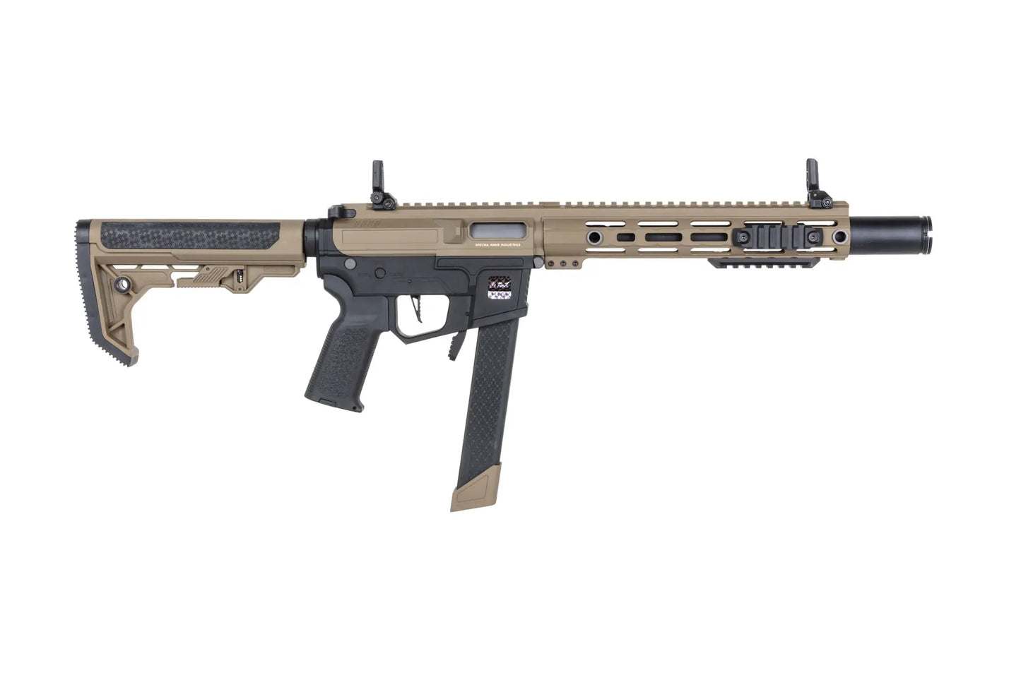 Specna Arms SA-FX02 FLEX™ Gen.2 BLDC™ HAL ETU™ ASG Karabiner – Half-Tan / Halbbraun (unter 0,5 Joule)