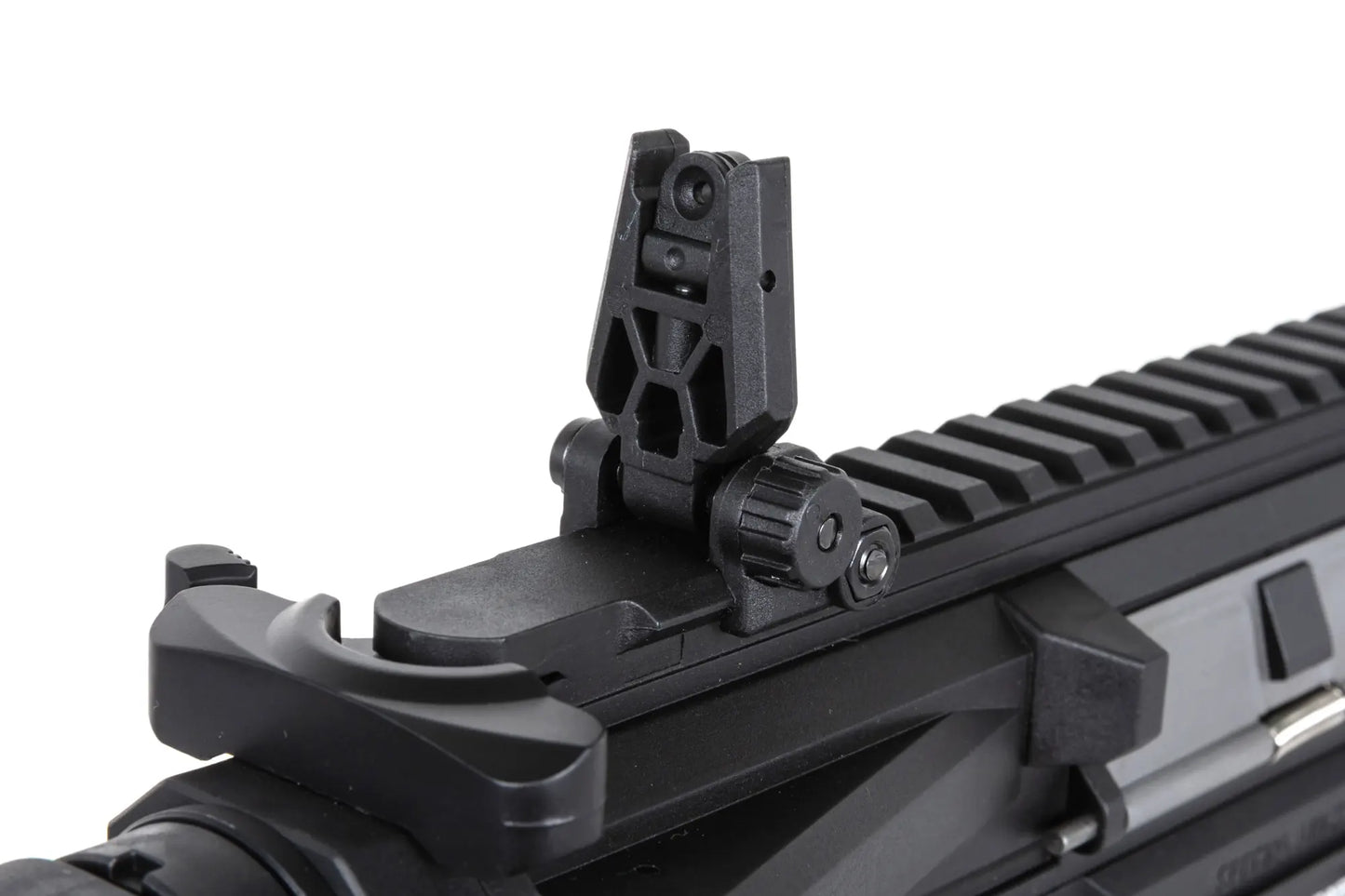 Specna Arms SA-F04-RL FLEX™ Gen.2 BLDC™ HAL ETU™ ASG Karabiner – Light Ops Schaft / New Receiver / Schwarz (unter 0,5 Joule)