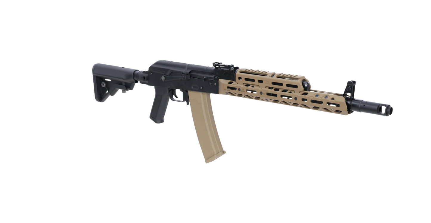 Specna Arms KPYK AK SA-PJ14 PRIME™ BLDC™ Aster II ETU Sturmgewehr – Halbbraun / Tan (0,5 Joule)