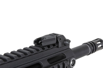 Specna Arms SA-F04-RL FLEX™ Gen.2 BLDC™ HAL ETU™ ASG Karabiner – Light Ops Schaft / New Receiver / Schwarz (unter 0,5 Joule)