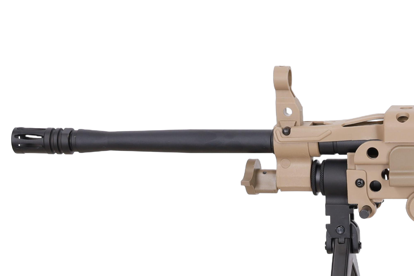 Specna Arms FN Herstal M249 MK2 CORE™ Maschinengewehr AEG – Hellbraun / Tan (unter 0,5 Joule)