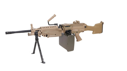 Specna Arms FN Herstal M249 MK2 CORE™ Maschinengewehr AEG – Hellbraun / Tan (unter 0,5 Joule)
