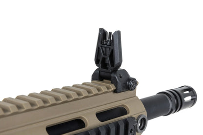 Specna Arms M4/AR15 SA-FX01 FLEX™ Gen.2 HAL ETU™ AEG-Sturmgewehr 9" – Halbbraun / Half-Tan (unter 0,5 Joule)