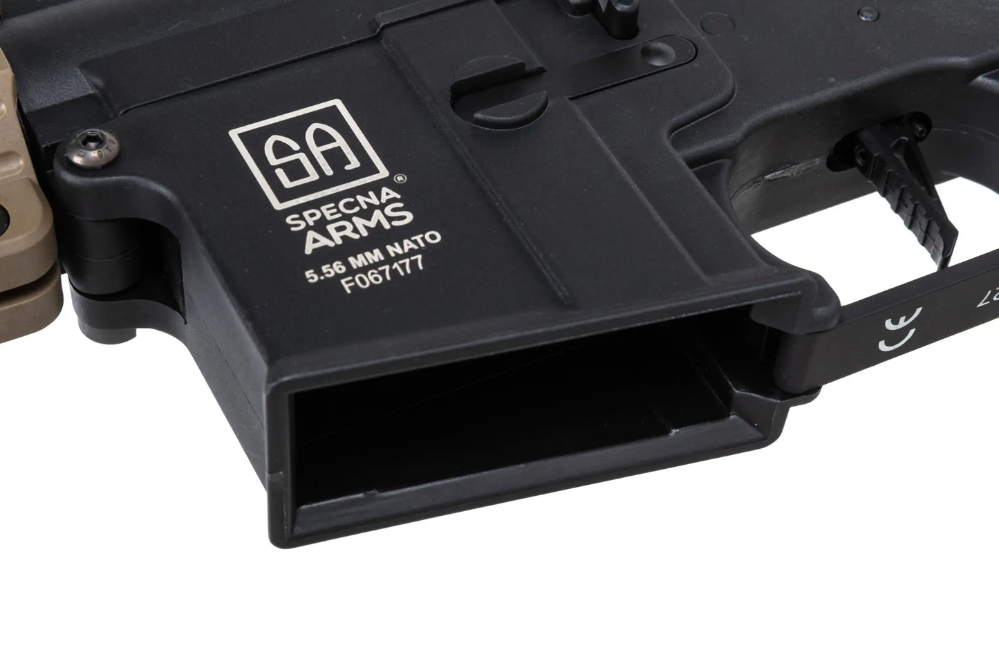 Specna Arms SA-F09 FLEX™ Gen.2 BLDC™ HAL ETU™ ASG Karabiner – Half-Tan (unter 0,5 Joule)