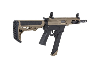 Specna Arms SA-FX01 FLEX™ Gen.2 BLDC™ HAL ETU™ ASG Karabiner – Halbbraun / Half-Tan (unter 0,5 Joule)