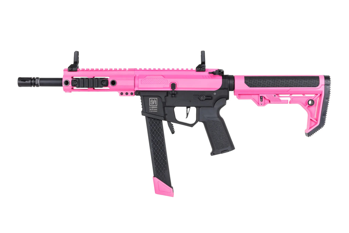 Specna Arms SA-FX01 FLEX™ Gen.2 BLDC™ HAL ETU™ ASG Karabiner 9" – Rosa (unter 0,5 Joule)