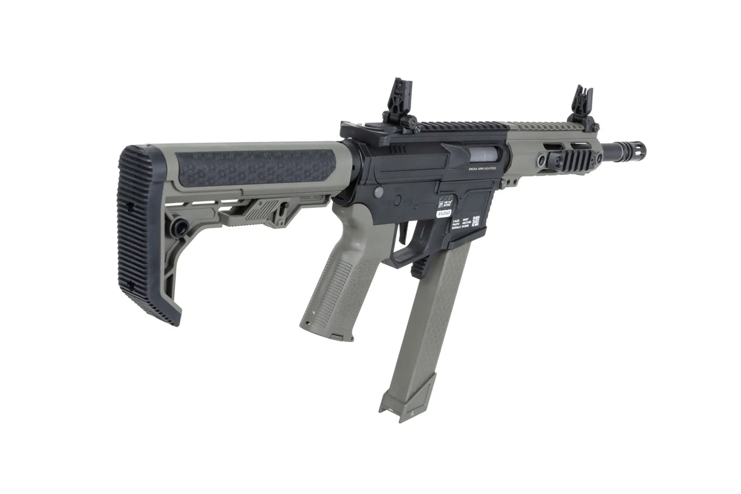 Specna Arms M4/AR15 SA-FX01 FLEX™ Gen.2 AEG-Sturmgewehr 9" – Olivgrün (unter 0,5 Joule)