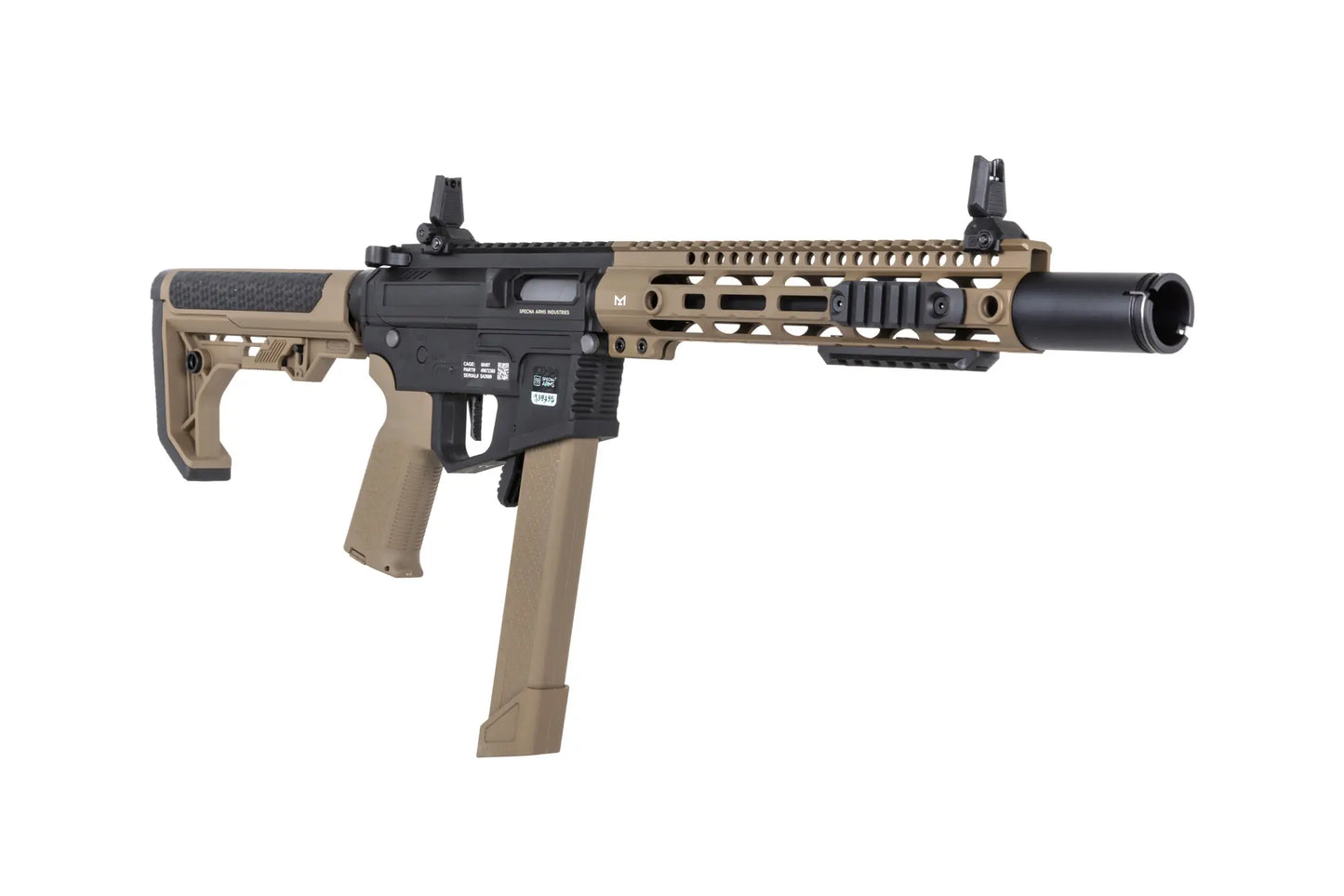 Specna Arms SA-CX02 CORE™ Gen. 2 HAL™ ETU ASG Karabiner – Halbbraun / Half-Tan (unter 0,5 Joule)