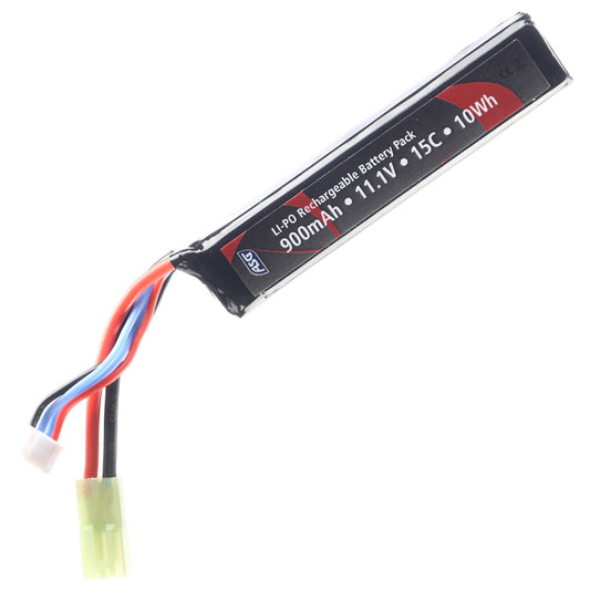 ASG 11.1v 900mah 15C lipo stick battery - Mini Tamiya