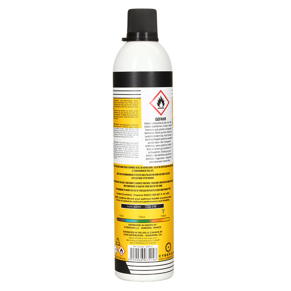 Swiss Arms Green gas 150 PSI 760ml with silicone