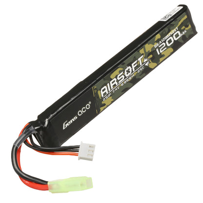 Gens ace 25C 1200mAh 7.4V Lipo Battery - Mini tamiya