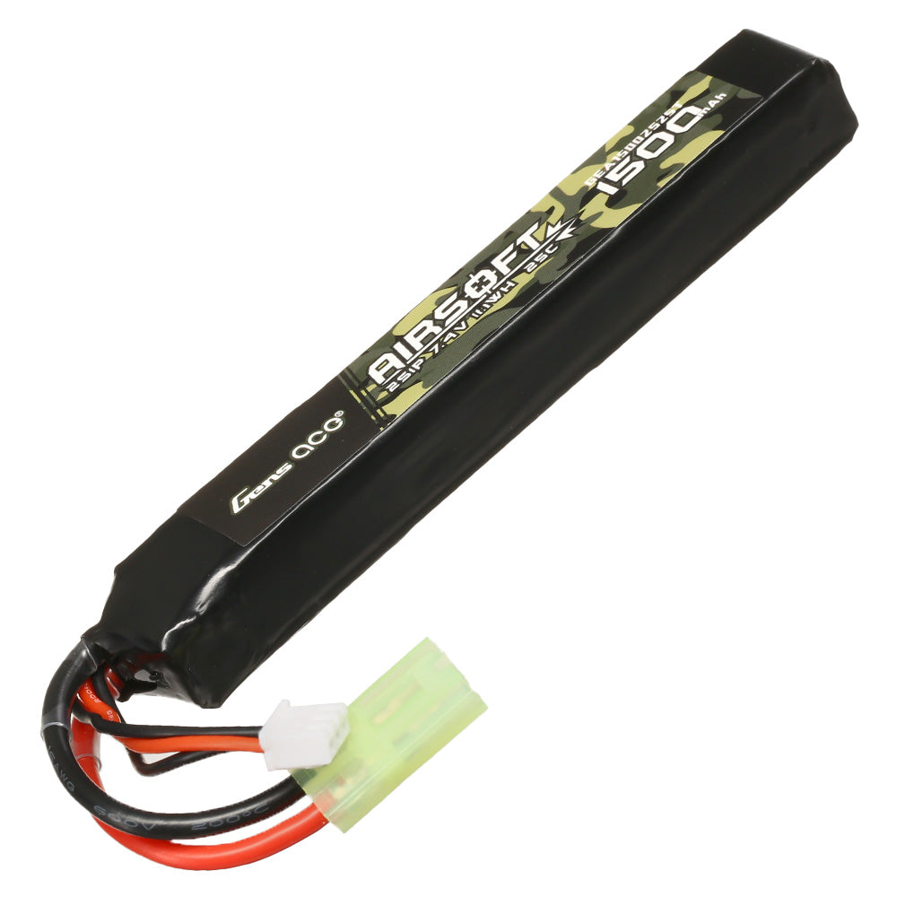 Gens ace 25C 1500mAh 7.4V Lipo Battery - Mini tamiya