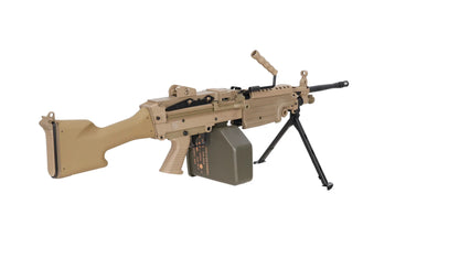 Specna Arms FN Herstal M249 MK2 CORE™ Maschinengewehr AEG – Hellbraun / Tan (unter 0,5 Joule)
