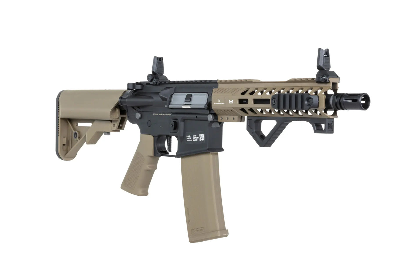 Specna Arms SA-C17 CORE™ Gen. 2 HAL™ ETU ASG Karabiner – Halbbraun / Half-Tan (unter 0,5 Joule)