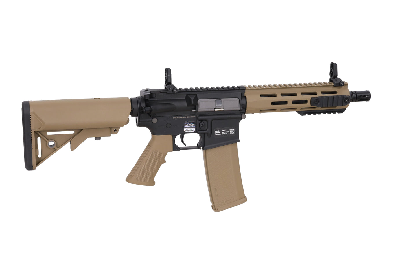Specna Arms SA-F14 FLEX™ Gen.2 GATE X-ASR ASG Karabiner – Halbbraun / Half-Tan (unter 0,5 Joule)