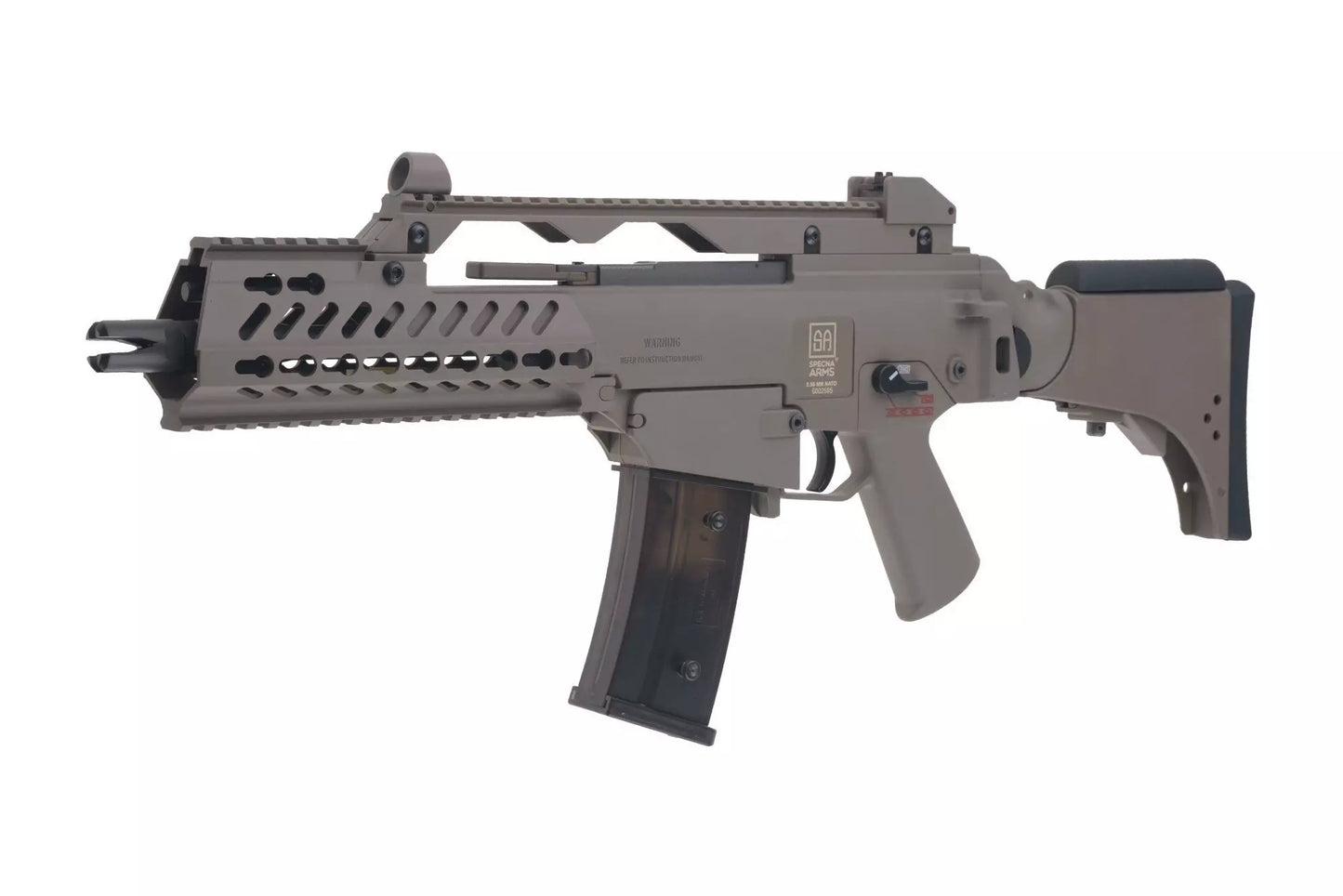 Specna Arms SA-G11V KeyMod EBB Karabiner Nachbildung – Tan (unter 0,5 Joule)