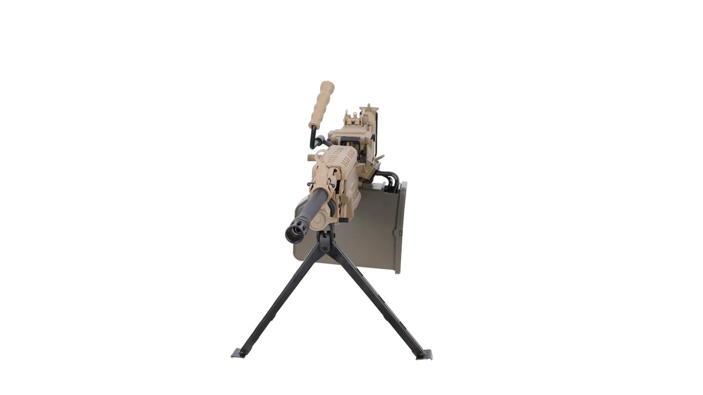 Specna Arms FN Herstal M249 MK2 CORE™ Maschinengewehr AEG – Hellbraun / Tan (unter 0,5 Joule)