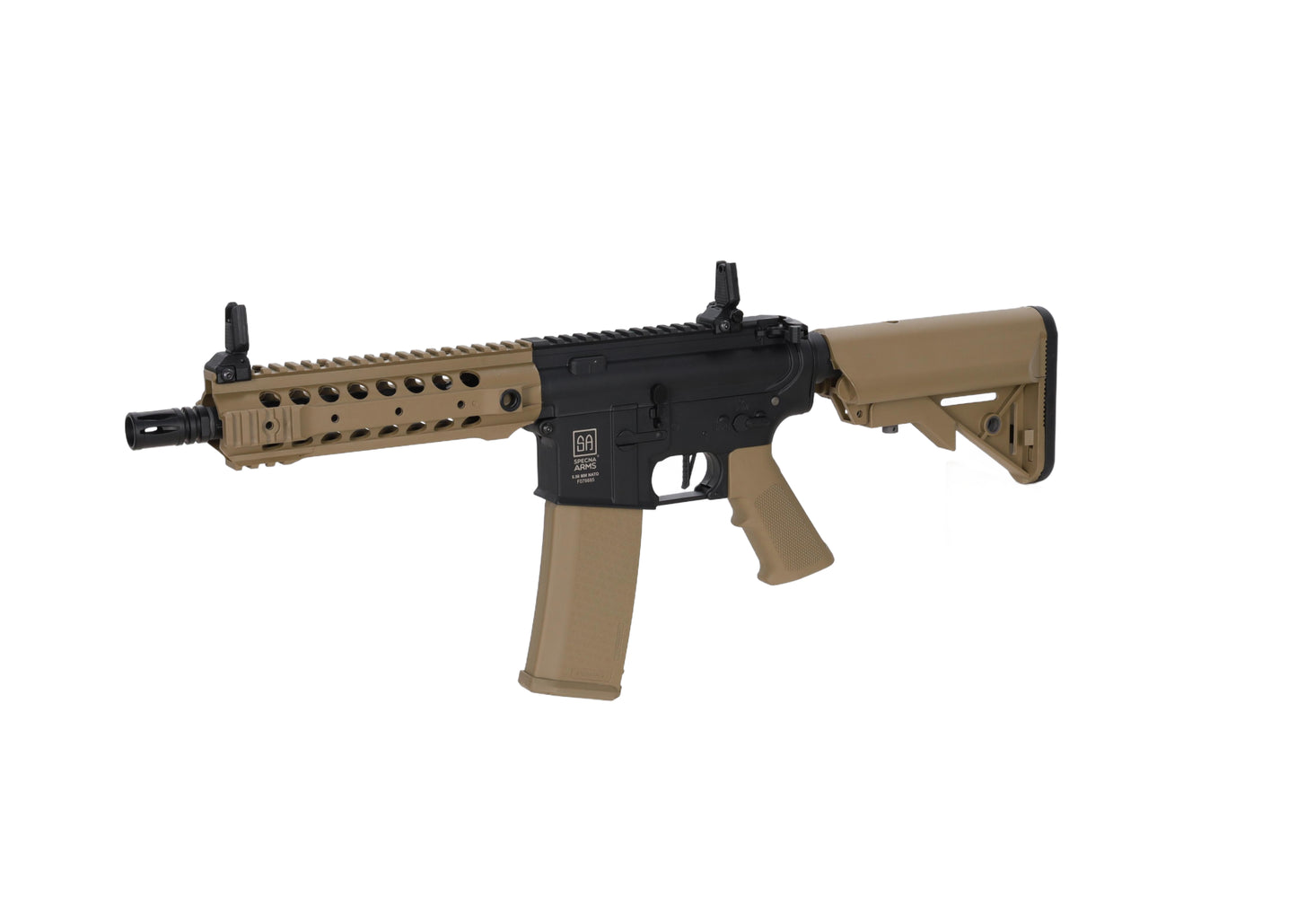 Specna Arms SA-F01 FLEX™ Gen.2 HAL ETU™ ASG Karabiner – Halbbraun / Half-Tan (unter 0,5 Joule)