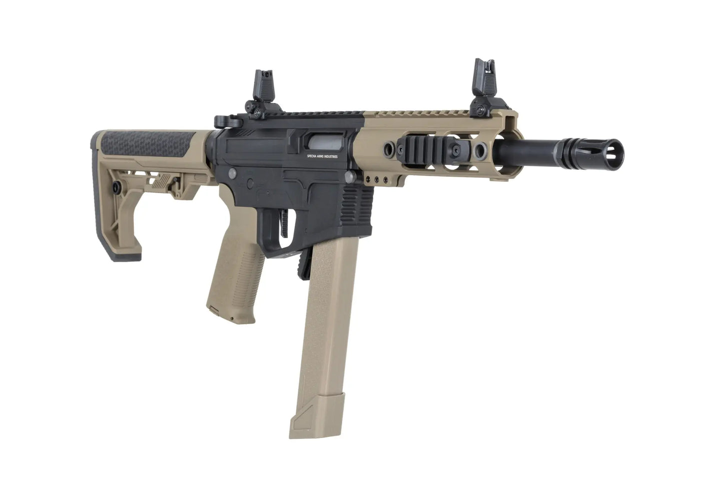 Specna Arms M4/AR15 SA-FX01 FLEX™ Gen.2 HAL ETU™ AEG-Sturmgewehr 9" – Halbbraun / Half-Tan (unter 0,5 Joule)