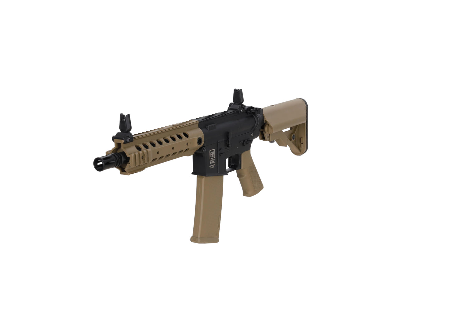 Specna Arms SA-F01 FLEX™ Gen.2 HAL ETU™ ASG Karabiner – Halbbraun / Half-Tan (unter 0,5 Joule)