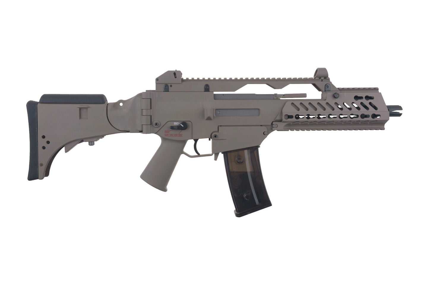 Specna Arms SA-G11V KeyMod EBB Karabiner Nachbildung – Tan (unter 0,5 Joule)